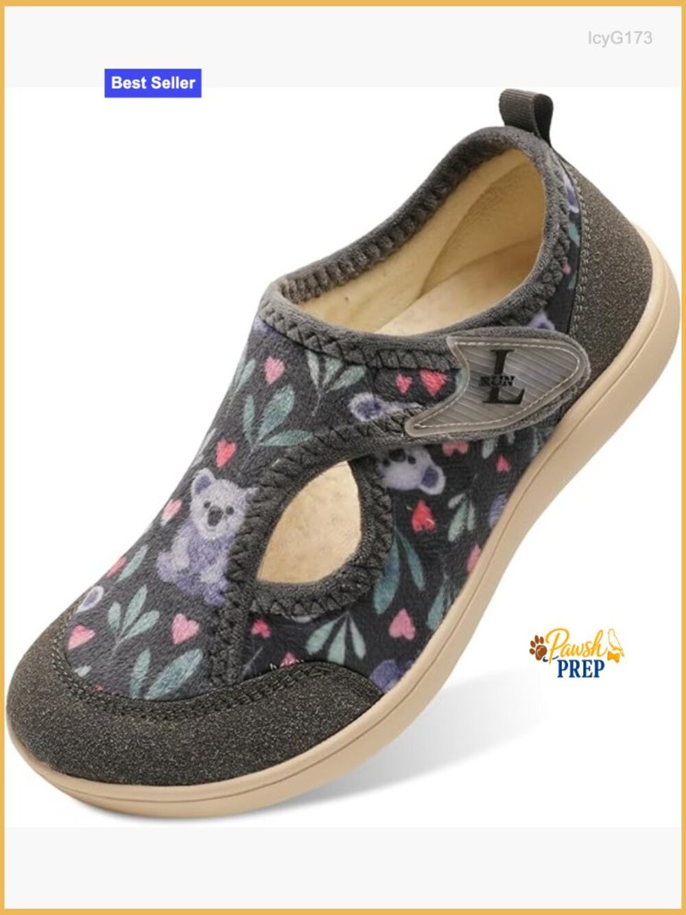 Wide Toe Box Slippers with Arch Support for Diabetic Women